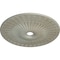 Ekena Millwork Galveston Ceiling Medallion (Fits Canopies up to 4 3/4"), 36 5/8"OD x 3 5/8"ID x 2 3/8"P, Flash Gold CM36GLFLS - alternate 2